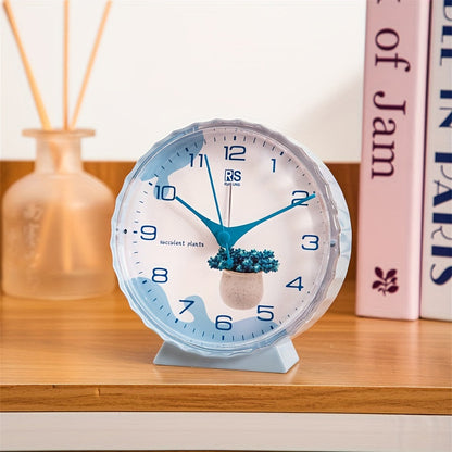 Alarm clock with a floral motif