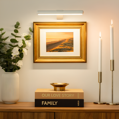 LED picture light with remote control