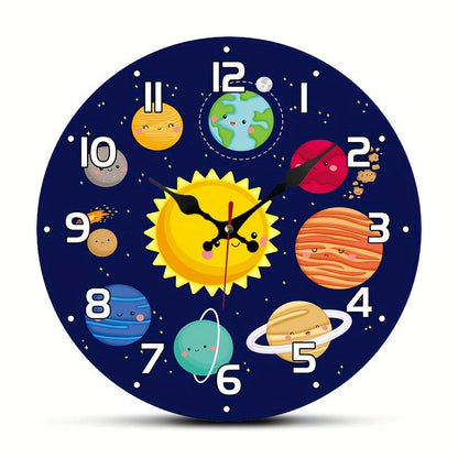Solar system wall clock