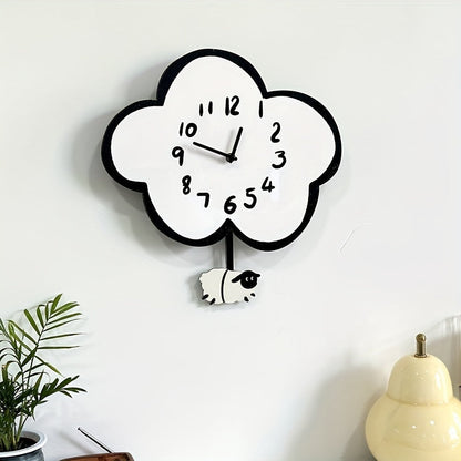 Sheep and Cloud Wall Clock