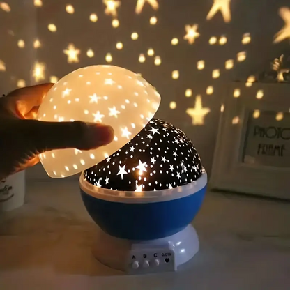 Lampka projektor gwiazd LED USB do pokoju dziecięcego z efektami świetlnymi
