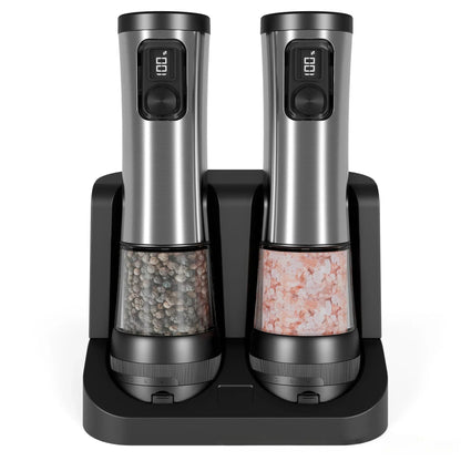 Electric salt and pepper grinders