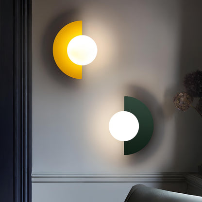 Kinkiet ścienny LED G9 półokrągły metalowy do oświetlenia wnętrz 3–5 m²