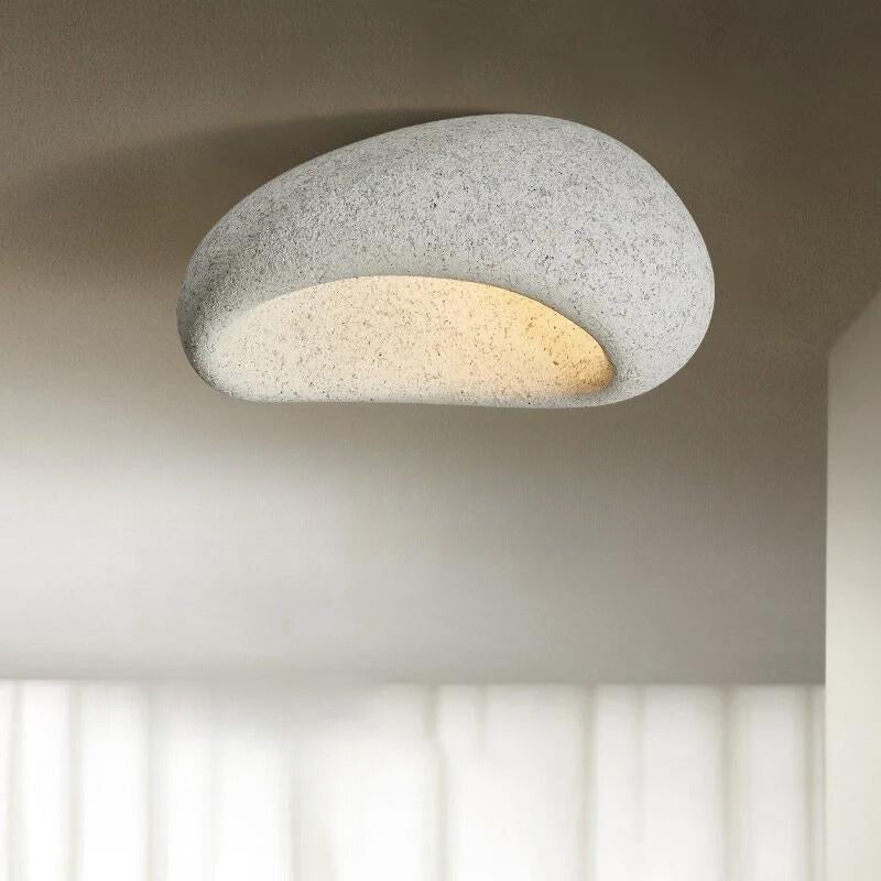 Lampa sufitowa LED z żywicy i metalu, ciepłe światło 3000K, do wnętrz mieszkalnych