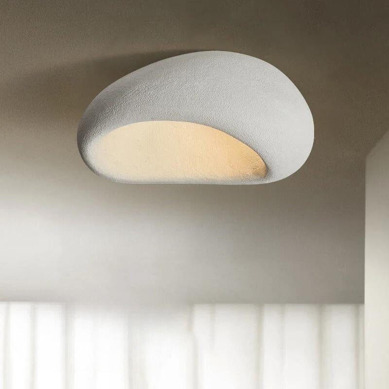 Lampa sufitowa LED z żywicy i metalu, ciepłe światło 3000K, do wnętrz mieszkalnych
