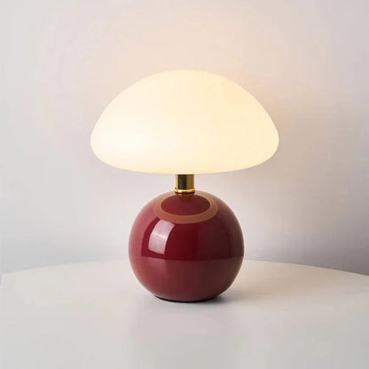 Lampa stołowa LED w kształcie grzyba z regulacją 3 barw światła i zasilaniem AC 220V