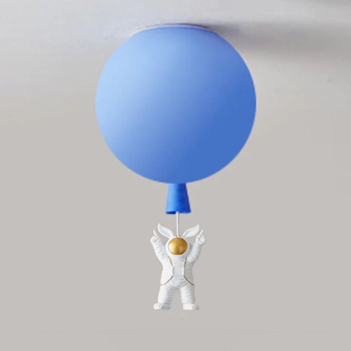 Plafon LED Księżyc i Astronauta z Oprawą E27 do Pokoju Dziecięcego