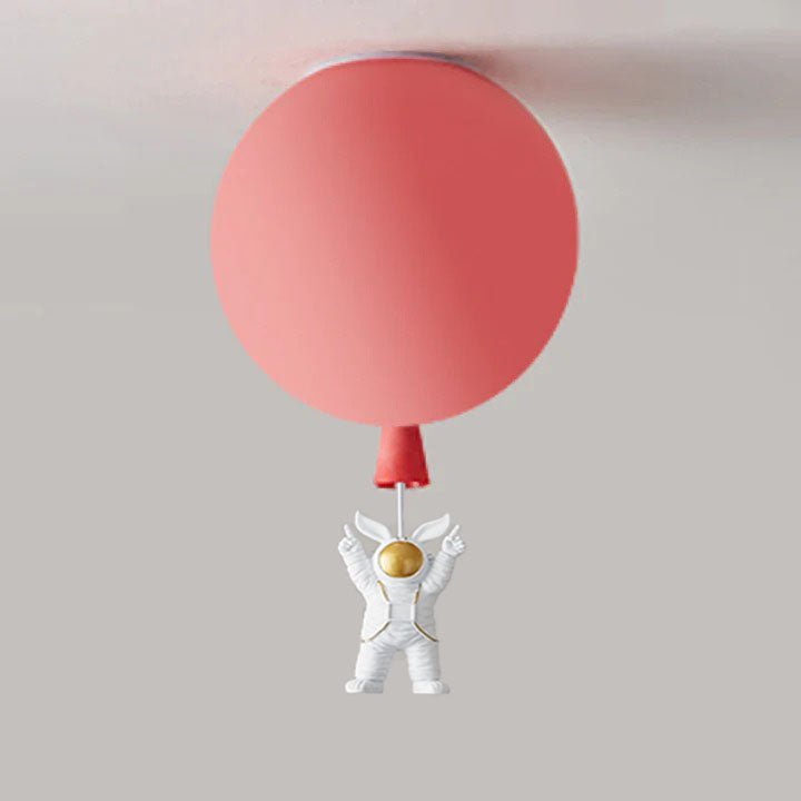 Plafon LED Księżyc i Astronauta z Oprawą E27 do Pokoju Dziecięcego