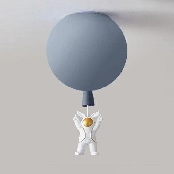 Plafon LED Księżyc i Astronauta z Oprawą E27 do Pokoju Dziecięcego