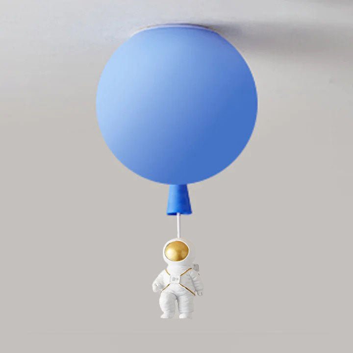 Plafon LED Księżyc i Astronauta z Oprawą E27 do Pokoju Dziecięcego