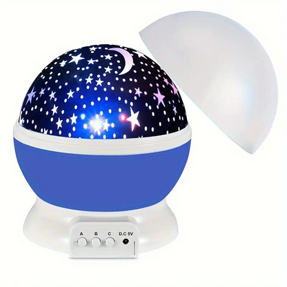 Lampka projektor gwiazd LED USB do pokoju dziecięcego z efektami świetlnymi