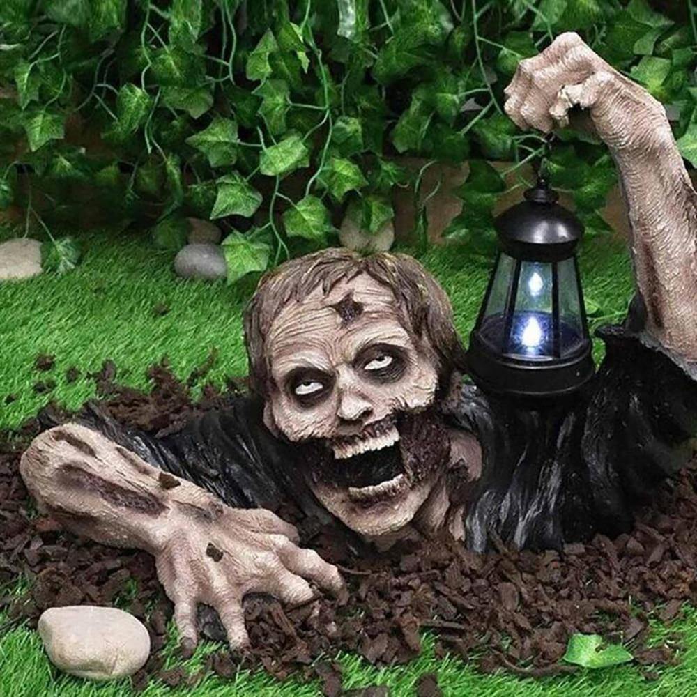 Figurka zombie s LED lampionem