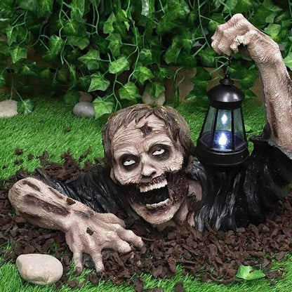Figurka zombie s LED lampionem
