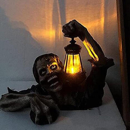 Figurka zombie s LED lampionem