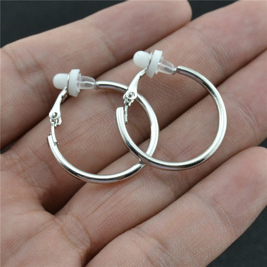 Boucles d’oreilles clips rondes