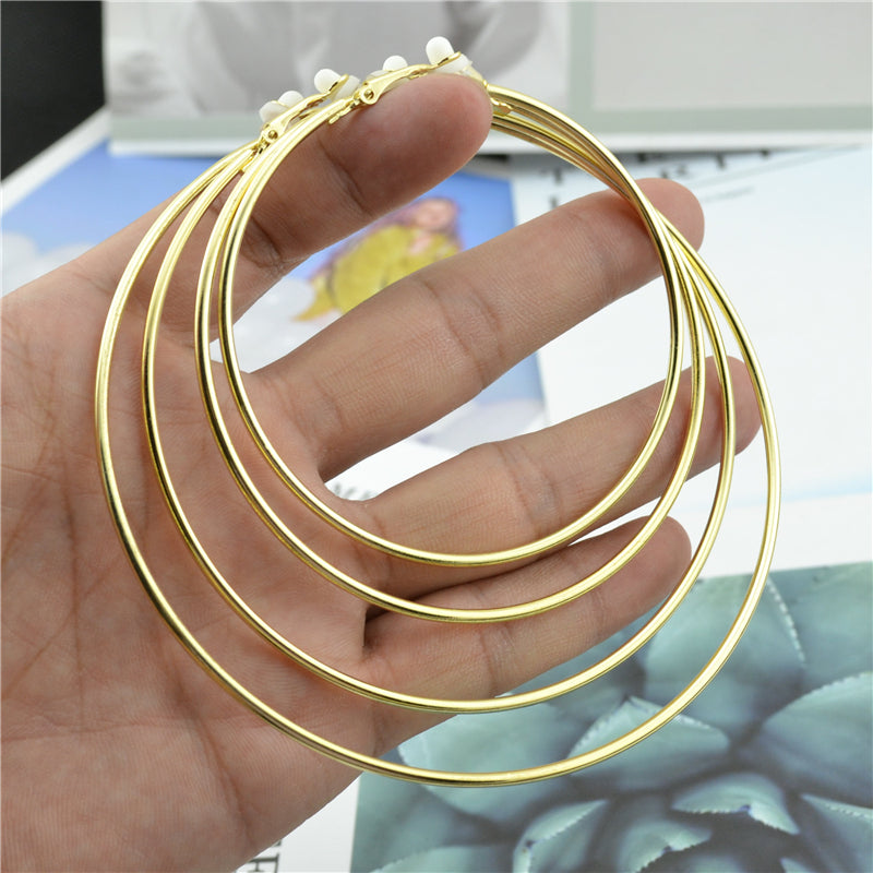 Boucles d’oreilles clips rondes