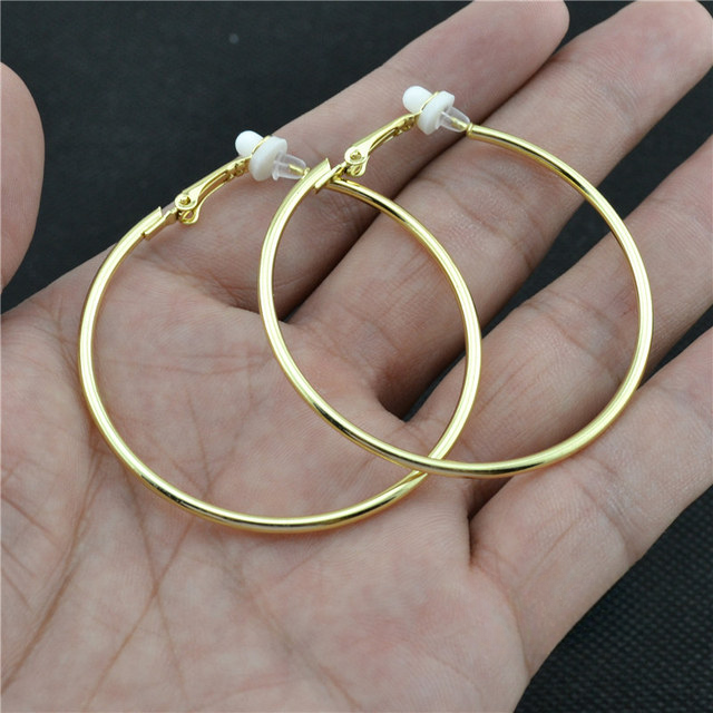Boucles d’oreilles clips rondes