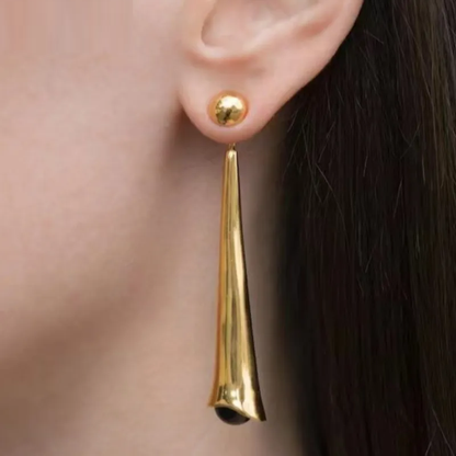 Longues boucles d’oreilles pendantes en forme de goutte