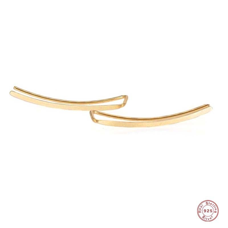 Adjustable two-tone earrings