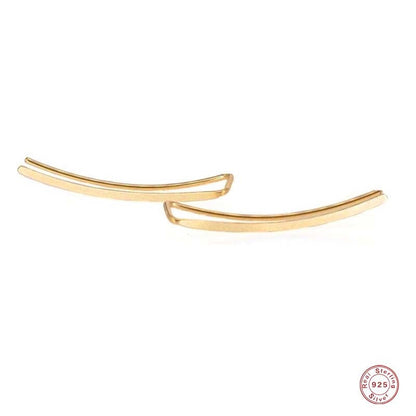 Adjustable two-tone earrings