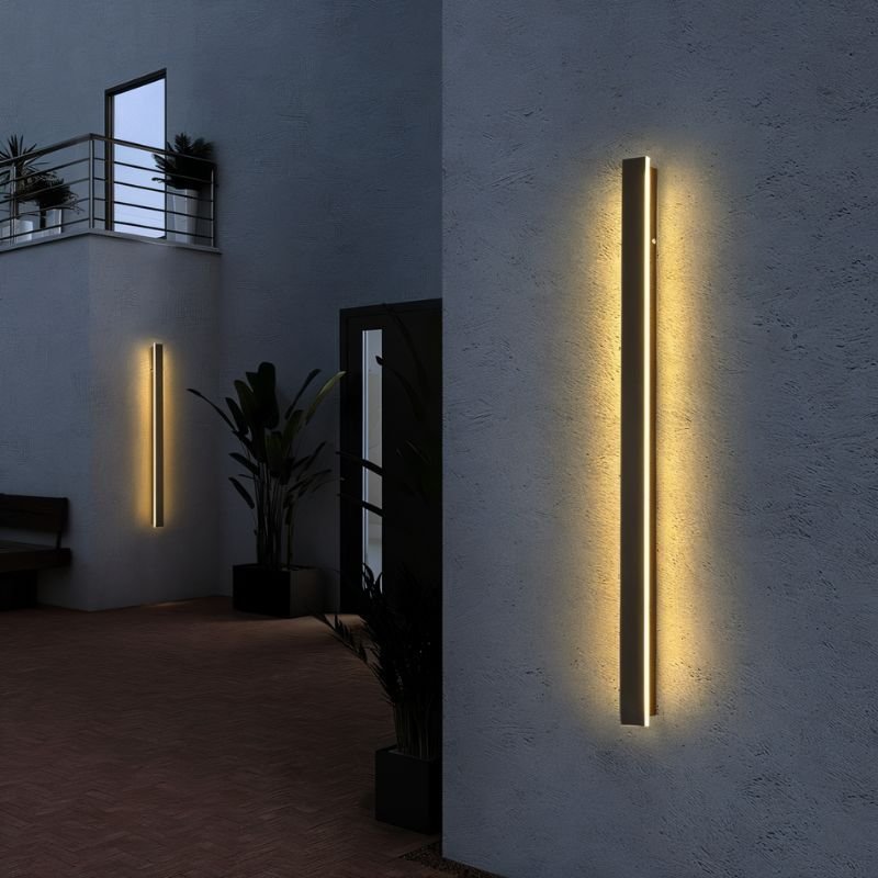 Lampa ścienna LED z możliwością ściemniania do wnętrz i zastosowań zewnętrznych