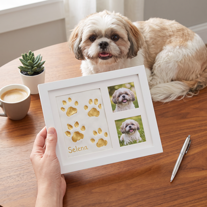 Pet paw print frame