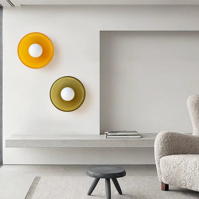 Lampa sufitowa okrągła G9 ze szkła i metalu do kuchni i salonu 220–240V
