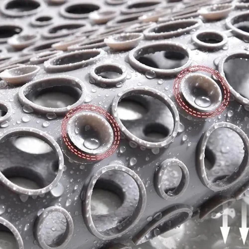 Tapis de douche à ventouses