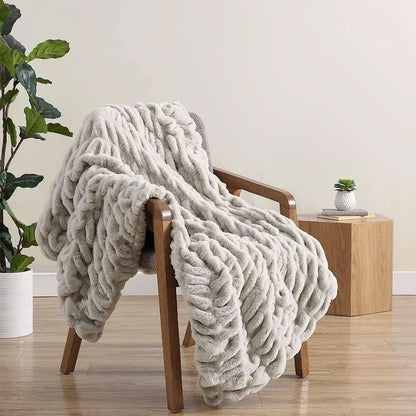 Plaid polaire doux et léger