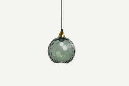 Kulista lampa wisząca szklana