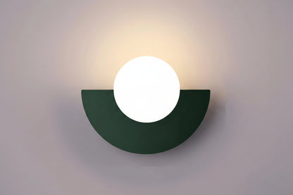 Kinkiet ścienny LED G9 półokrągły metalowy do oświetlenia wnętrz 3–5 m²