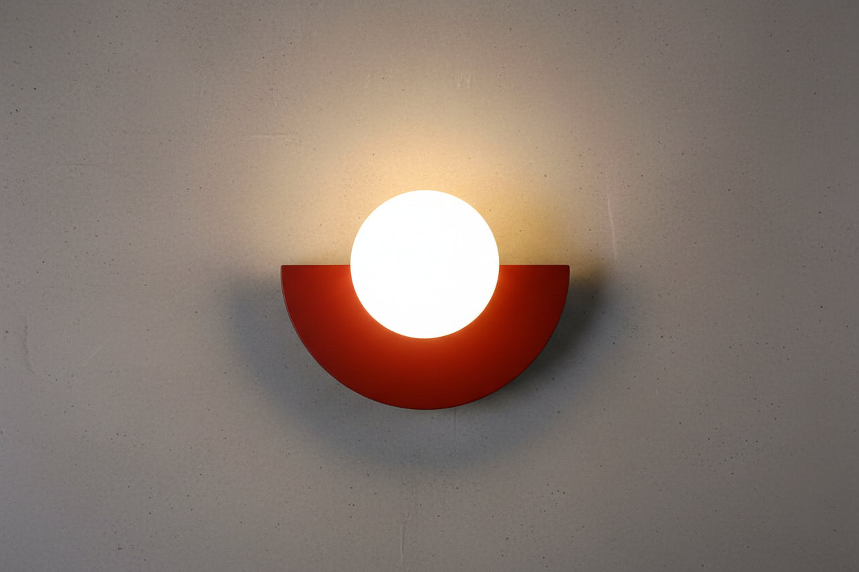 Kinkiet ścienny LED G9 półokrągły metalowy do oświetlenia wnętrz 3–5 m²