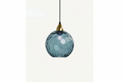 Kulista lampa wisząca szklana