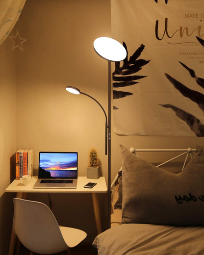 LED floor lamp with adjustable brightness