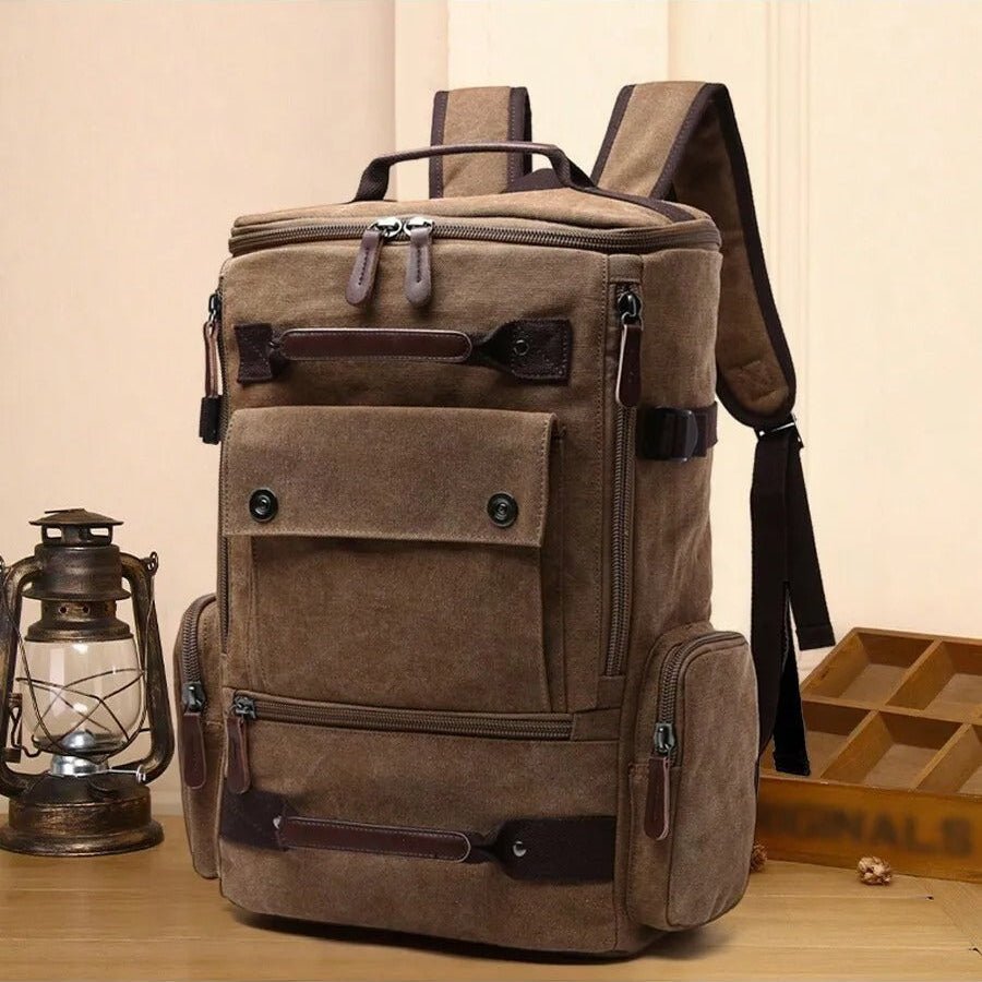 Plecak Canvas z Przegrodą na Laptopa i Pojemnością 36–55 L