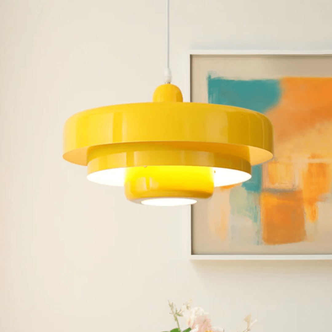 Lampa Wisząca z Trzystopniowym Kloszem E27 w Pastelowych Kolorach