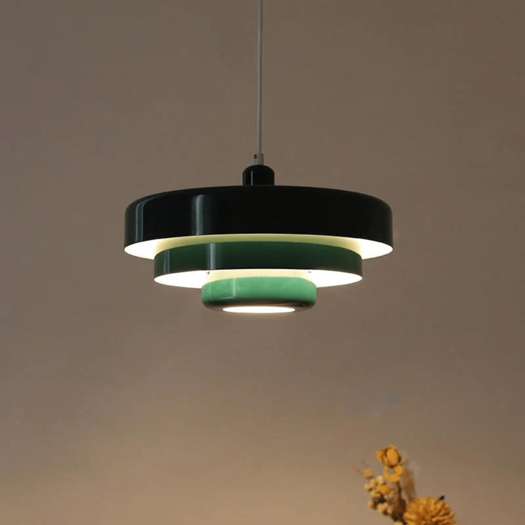 Lampa Wisząca z Trzystopniowym Kloszem E27 w Pastelowych Kolorach
