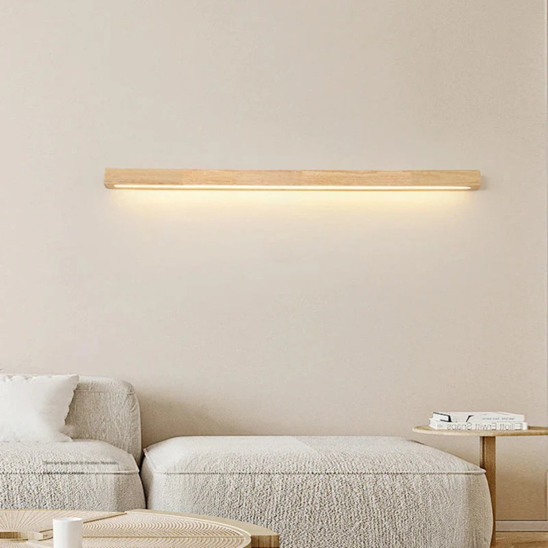 Kinkiet drewniany LED
