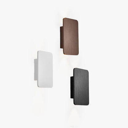 Rectangular LED wall light