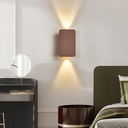 Rectangular LED wall light