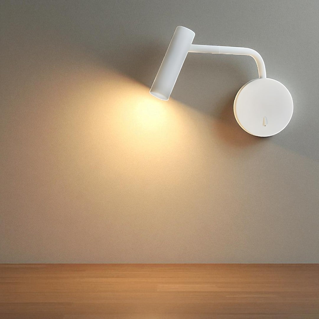 Nástěnné LED svítidlo s prohnutým ramenem