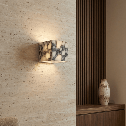 Applique murale LED en marbre