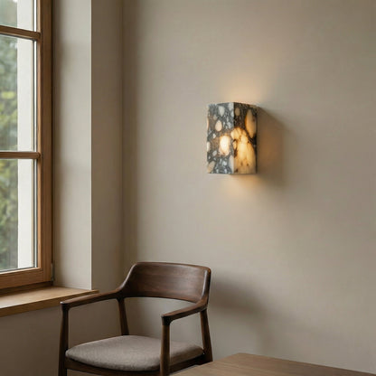 Applique murale LED en marbre