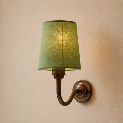 Brass wall sconce