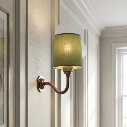 Brass wall sconce