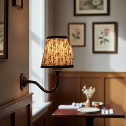 Brass wall sconce