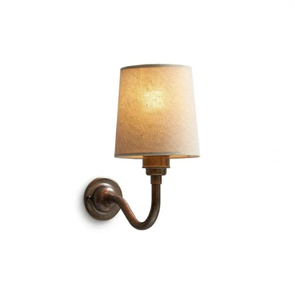 Brass wall sconce