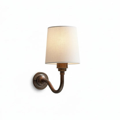 Brass wall sconce