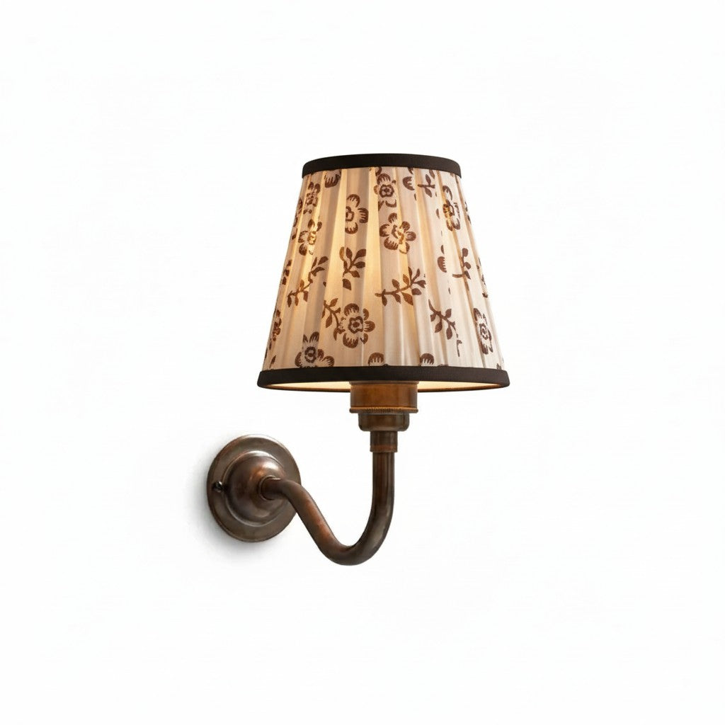 Brass wall sconce