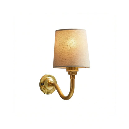 Brass wall sconce